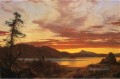 Sunset scenery Hudson River Frederic Edwin Church